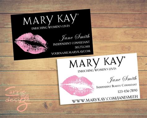 printable mary kay business cards.